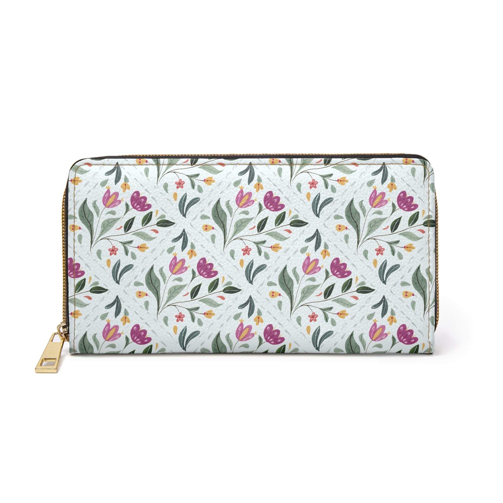 Floral Purse For Spring Fashion Tulip Wallet Gift For Wife Botanical Accessory For Friend Summer Clutch Travel Organizer Birthday Present
