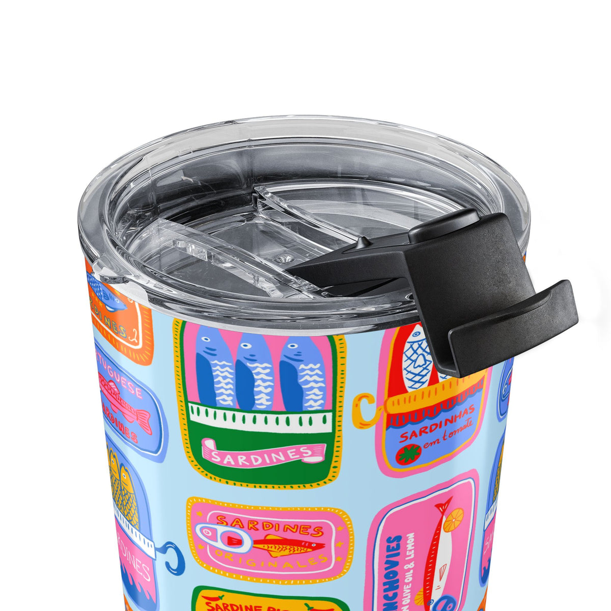 Portugal Tumbler Gift For Traveler Sardine Cup Portugal Souvenir Coffee Tumbler Beach Lover Gift Lisbon Travel Mug Summer Drink Cup