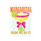 Margaritas Made Me Do It Sticker | Kiss-Cut Sticker