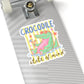 Funny Crocodile Sticker For Summer Decal Retro Poolside Animal Decal For Animal Lover Gift Crocodile Sticker For Beach Lover Traveler Gift