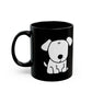 Black Dog Mug Puppy Lover Gift Pet Parent Coffee Cup Cozy Morning Drinkware Animal Kitchen Present For Her Housewarming Decor Birthday Idea