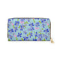 Floral Purse For Spring Fashion Wallet Gift For Mom Travel Organizer Zip Around Clutch Birthday Present Sister Everyday Accessory Holder