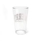 Merry Christmas Script Pint Glass Couple Gift Holiday Barware Host Present Festive Mixing Cup Winter Home Vessel Seasonal Drinkware Decor