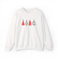 Minimalist Christmas Tree Sweatshirt Embroidered Holiday Crewneck For Matching Family Christmas Scandinavian Festive Gift Cozy Sweater