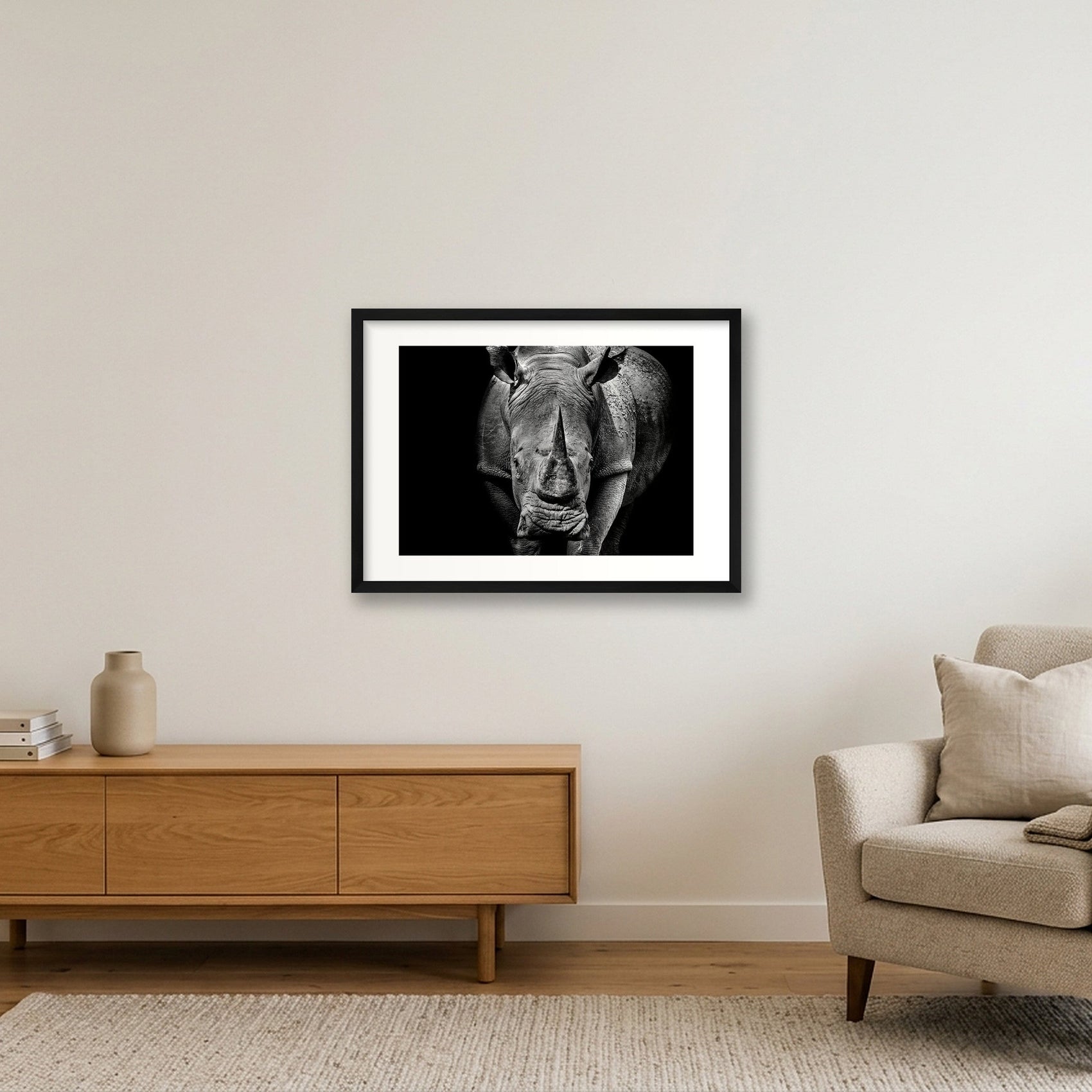 136 — 59×42cm, 23×17" Black Frame