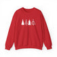 Nordic Christmas Tree Sweatshirt Girlfriend Gift Minimal Holiday Crewneck Scandinavian Winter Sweater Cozy Festive Pullover Modern Xmas Gift