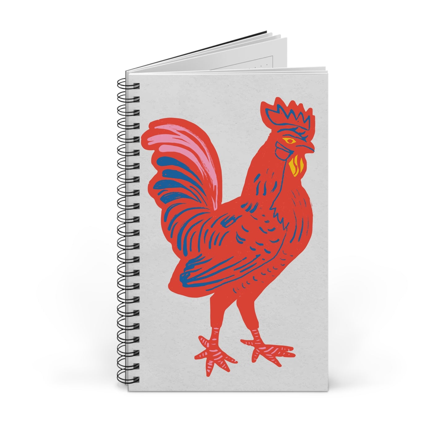 Rooster Spiral Notebook Chicken Lover Gift Farmhouse Journal Country Writing Diary Farm Animal Stationery Rustic Desk Companion Present