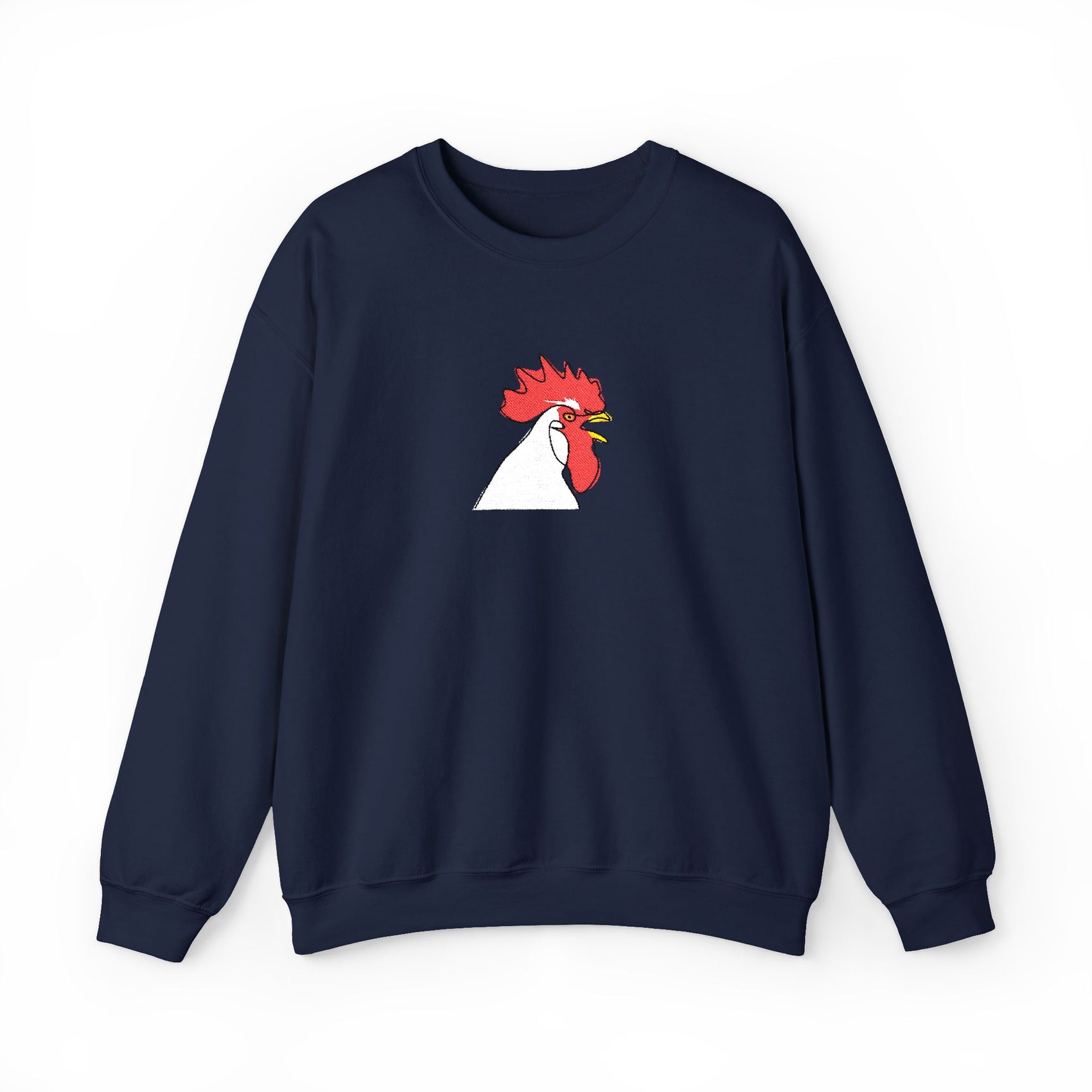 Embroidered Rooster Crewneck Sweatshirt Farmhouse Sweater Embroidery Animal Lover Gift Jumper Thanksgiving Tshirt Crew Neck Fall Embroidered