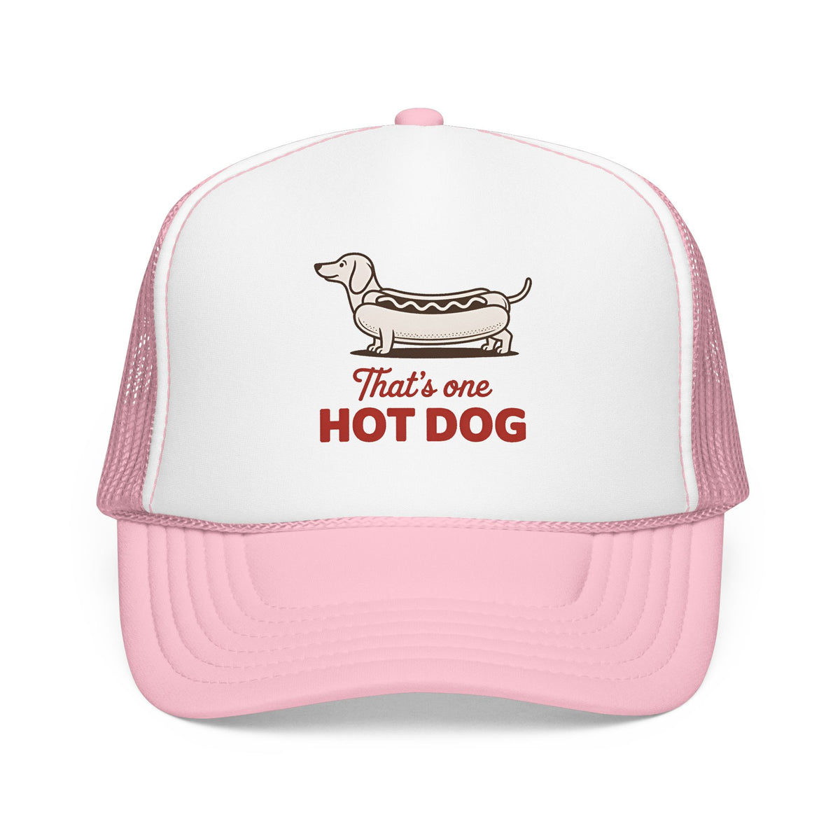 Hot Dog Trucker Hat For Outdoor Activities Funny Dachshund Cap for Summer Vacation Dog Lover Gift for Dad Cute Summer Hat BBQ Party Cap