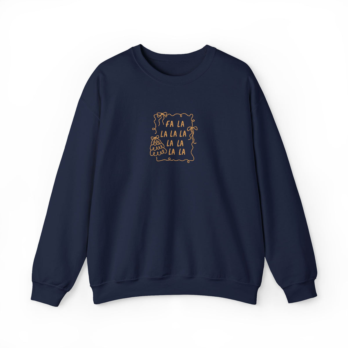 Fa La La Christmas Sweatshirt Gift For Wife Holiday Crewneck Present For Girlfriend Minimal Graphic Pullover Cozy Winter Outfit Top Style
