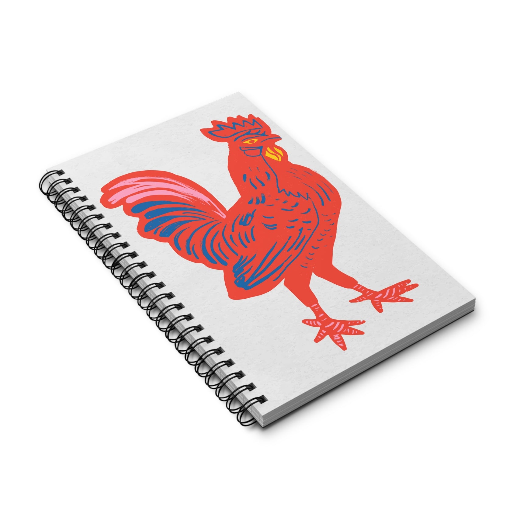 Spiral Notebook Rooster Farmhouse Journal Chicken Lover Gift Writing Diary School Planner Farm Animal Stationery Teacher Present Desk Gift