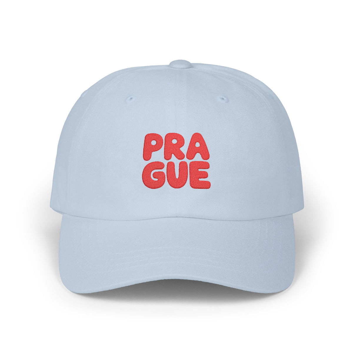 Embroidered Prague Hat Czech Republic Cap Praque Travel Souvenir Gift For Traveler Hat European City Style Minimalist Outfit For Traveler