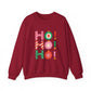 Colorful Ho Ho Ho Christmas Sweatshirt Cute Holiday Crewneck For Girlfriend Gift Fun Festive Pullover Winter Gift For Women Seasonal Top
