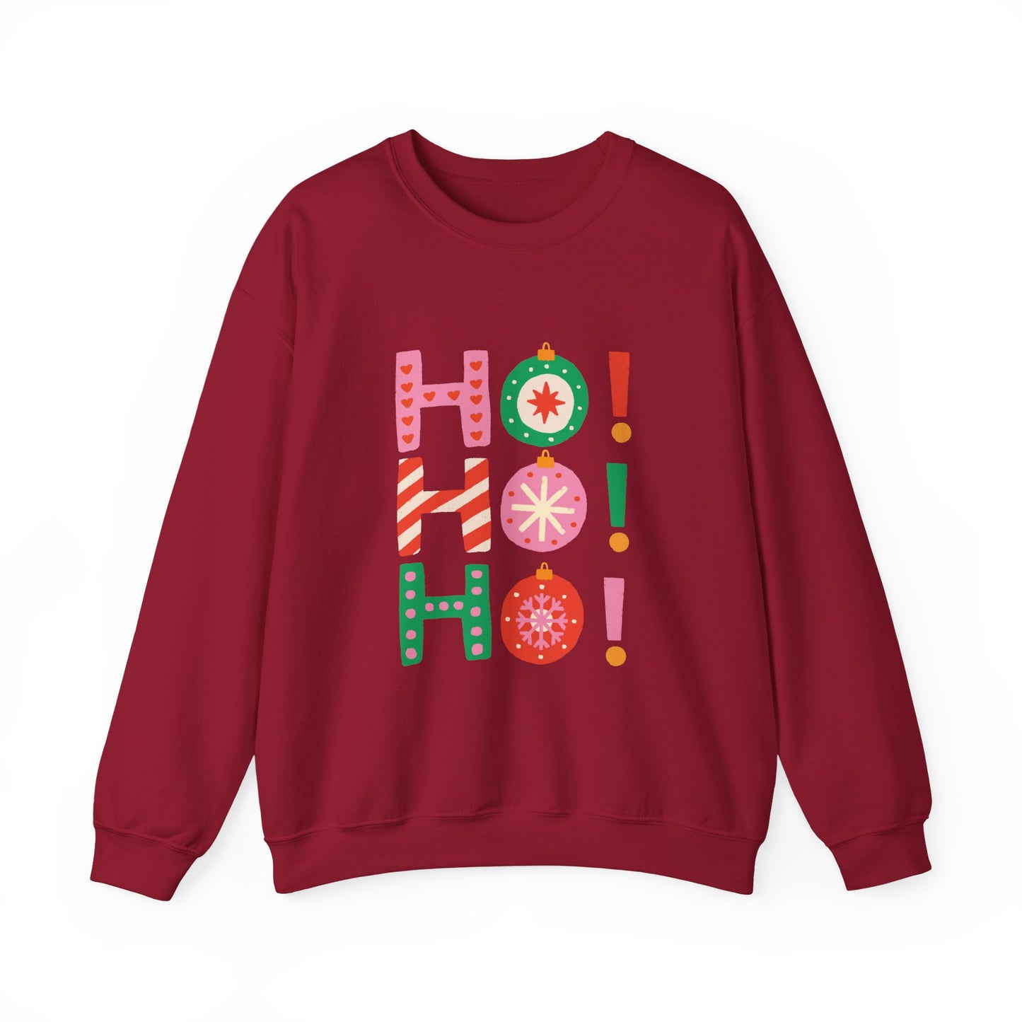Colorful Ho Ho Ho Christmas Sweatshirt Cute Holiday Crewneck For Girlfriend Gift Fun Festive Pullover Winter Gift For Women Seasonal Top