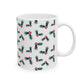 Pattern Christmas Mug Gift For Mom Evergreen Coffee Cup Present For Sister Holly Berry Ceramic Drinkware