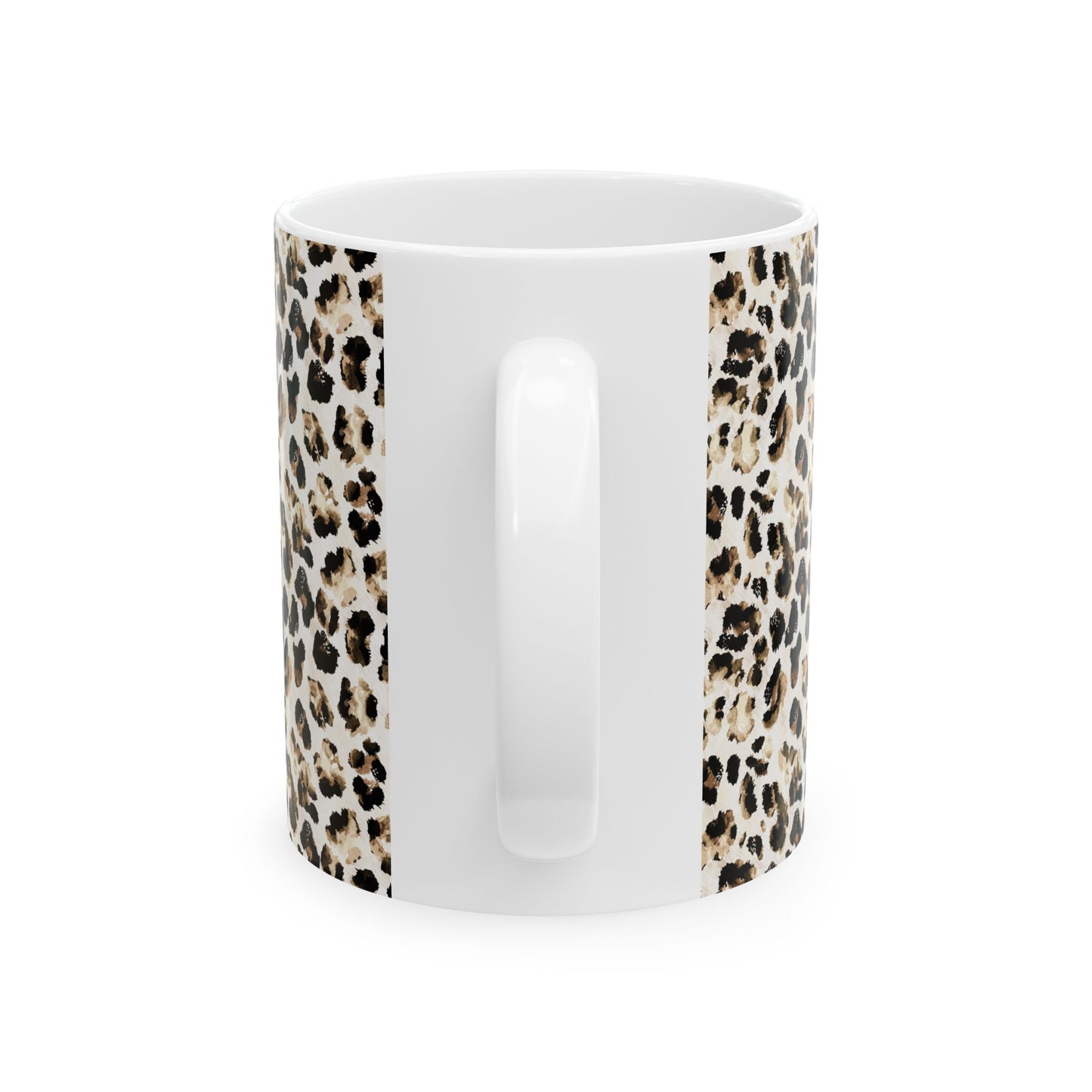 Leopard Print Mug for Coffee Lovers Neutral Animal Print Tea Cup Chic Aesthetic Kitchen Gift for Her Decor Gift For Africa Lover Safari Cup