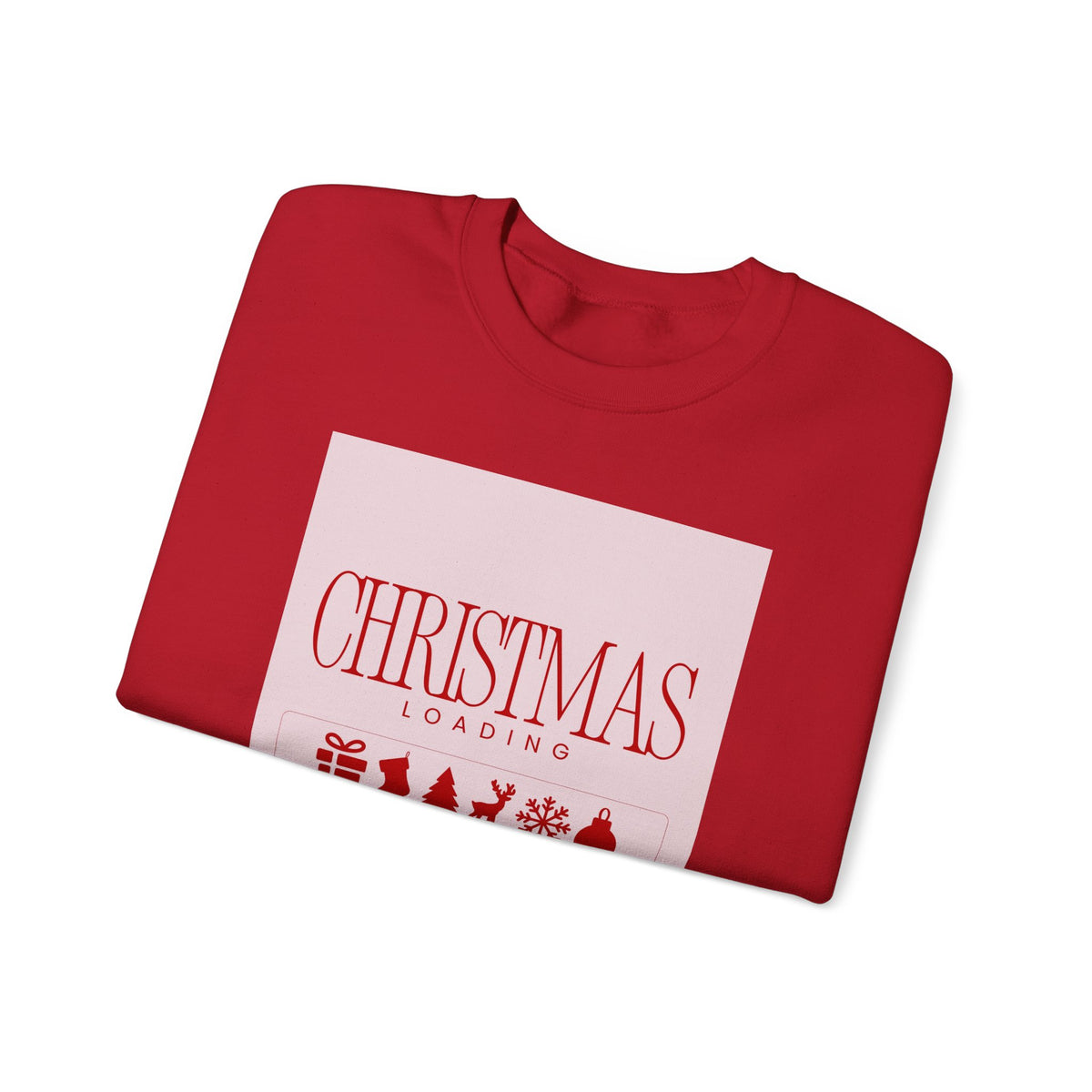 Christmas Loading Sweatshirt Gift For Wife Holiday Crewneck Seasonal Winter Present For Sister Cozy Graphic Pullover Family Party Outfit Top