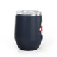 Santa Wine Tumbler Christmas Gift for Wine Lovers Festive Holiday Cup Cute Stainless Steel Travel Mug for Boyfriend Gift For Friend Xmas
