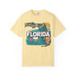 Florida Map T Shirt Summer Florida Tee Beach Aesthetic Shirt Sunshine State Graphic Tee Travel Aesthetic Top Florida Vacation Shirt USA Top