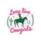 Cowgirl Sticker Western Gift For Her Rodeo Party Favor Horse Lover Decal Bachelorette Keepsake Ranch Style Laptop Accessory Country Present