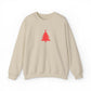 Minimal Christmas Tree Sweatshirt Embroidered Crewneck For Christmas Gift Holiday Pullover For Winter Outfit Seasonal Gift For Women Xmas