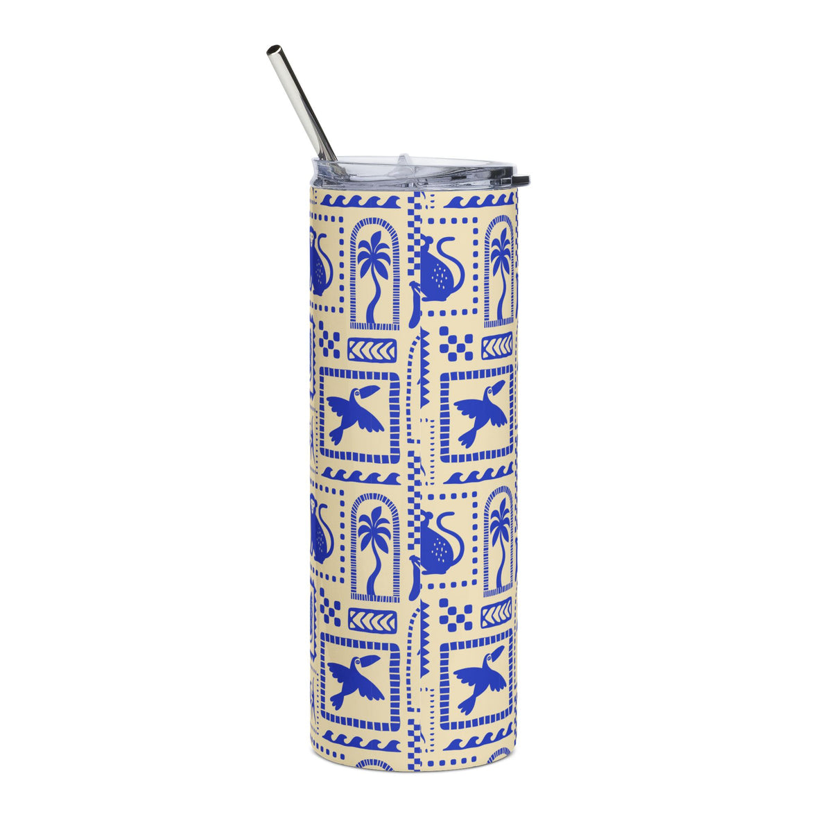 Tropical Travel Tumbler Vacation Gift Beach Lover Drinkware Resort Coffee Cup Island Adventure Poolside Cruise Hydration Companion