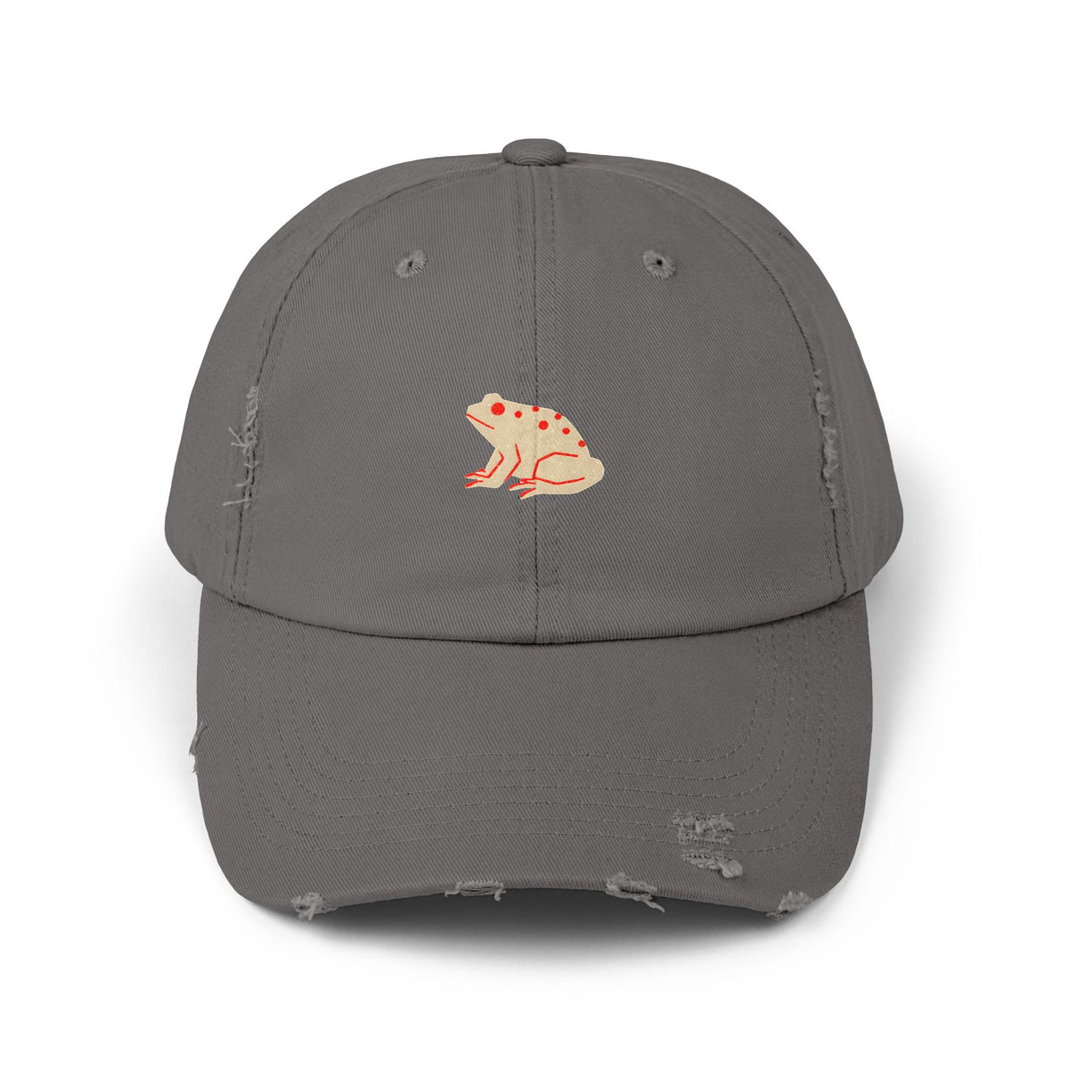 Frog Hat Gift For Frog Lover Retro Distressed Cap Vintage Frog Cap For Animal Lover Gift Vintage Casual Hat For Birthday Gift Outdoors