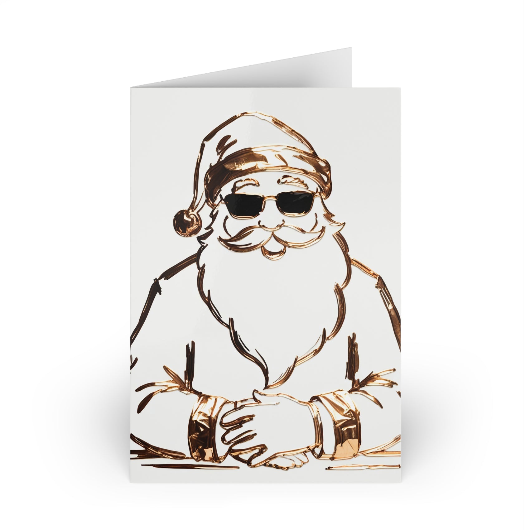 Cool Santa Christmas Card Funny Holiday Greeting Card Retro Santa Card Christmas Gift Card Festive Stationery Holiday Card For Friends