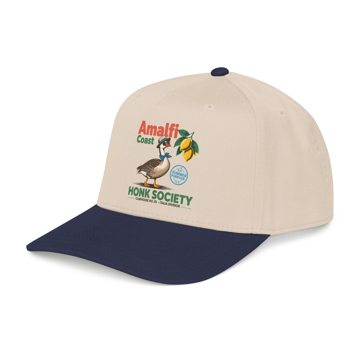 Amalfi Coast Hat Italian Summer Cap Lemon Travel Hat Coastal Vacation Outfit Europe Trip Hat Cute Travel Gift Seaside Style Cap Gift For Him