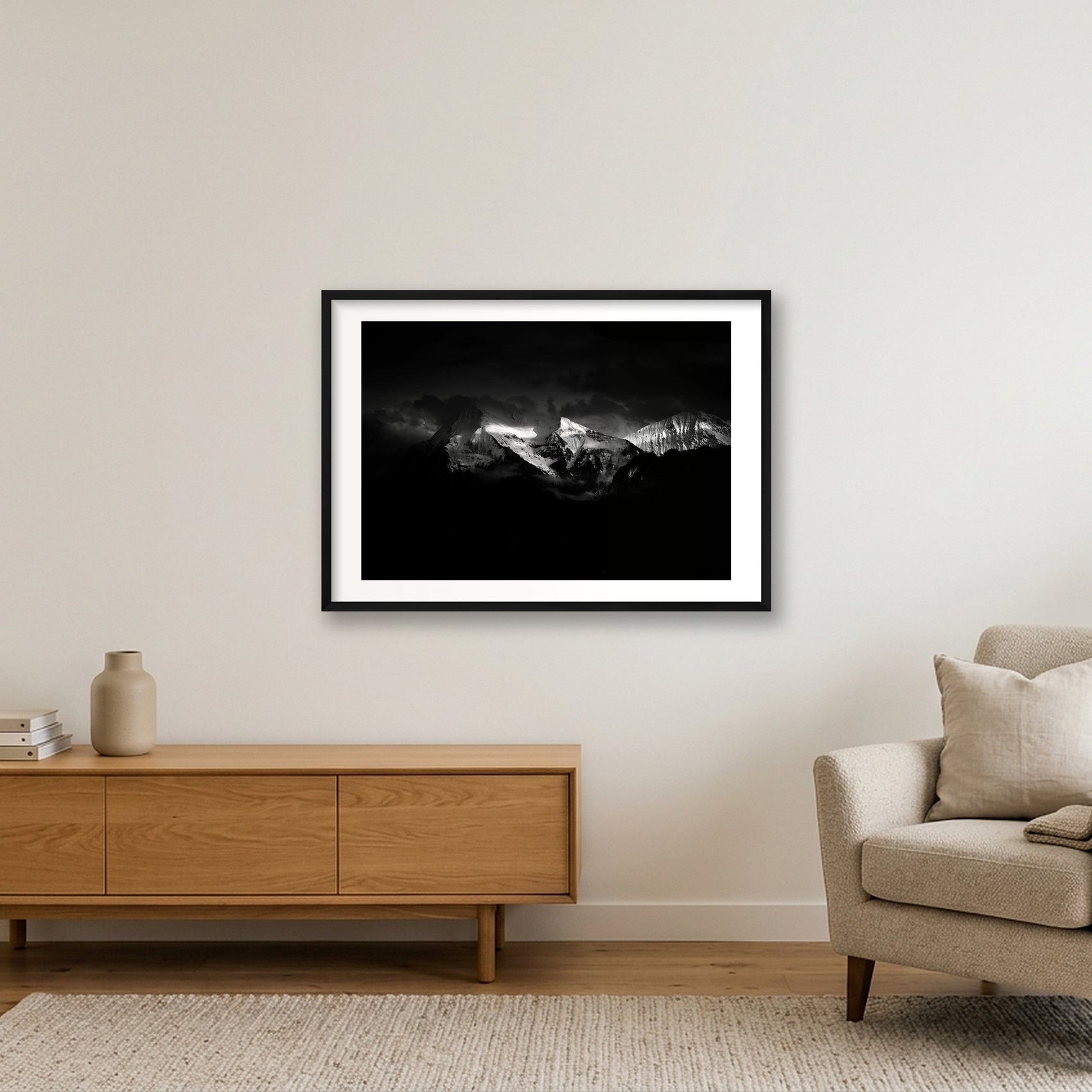 105 — 84×59cm, 33×23" Black Frame