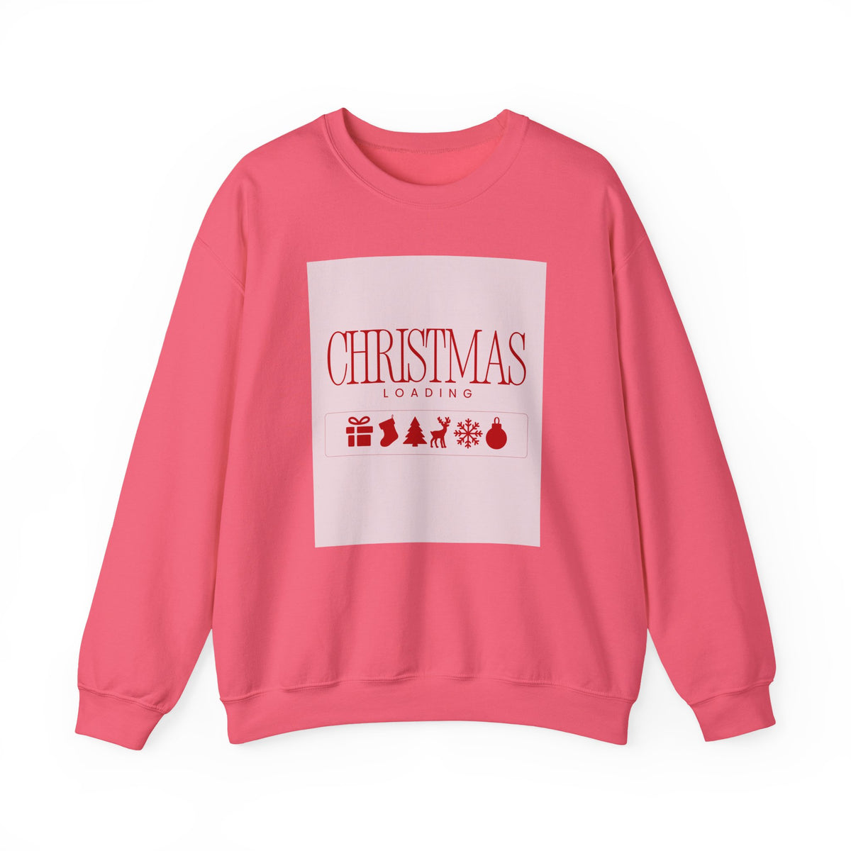 Christmas Loading Sweatshirt Gift For Wife Holiday Crewneck Seasonal Winter Present For Sister Cozy Graphic Pullover Family Party Outfit Top