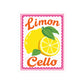 Limoncello Sticker Italy Travel Decal Lemon Lover Gift Mediterranean Vacation Souvenir Italian Laptop Sticker Europe Travel Water Bottle