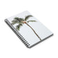 Palm Tree Spiral Notebook Tropical Travel Journal Beach Vacation Diary Island Lover Gift Coastal Writing Book Summer Desk Companion