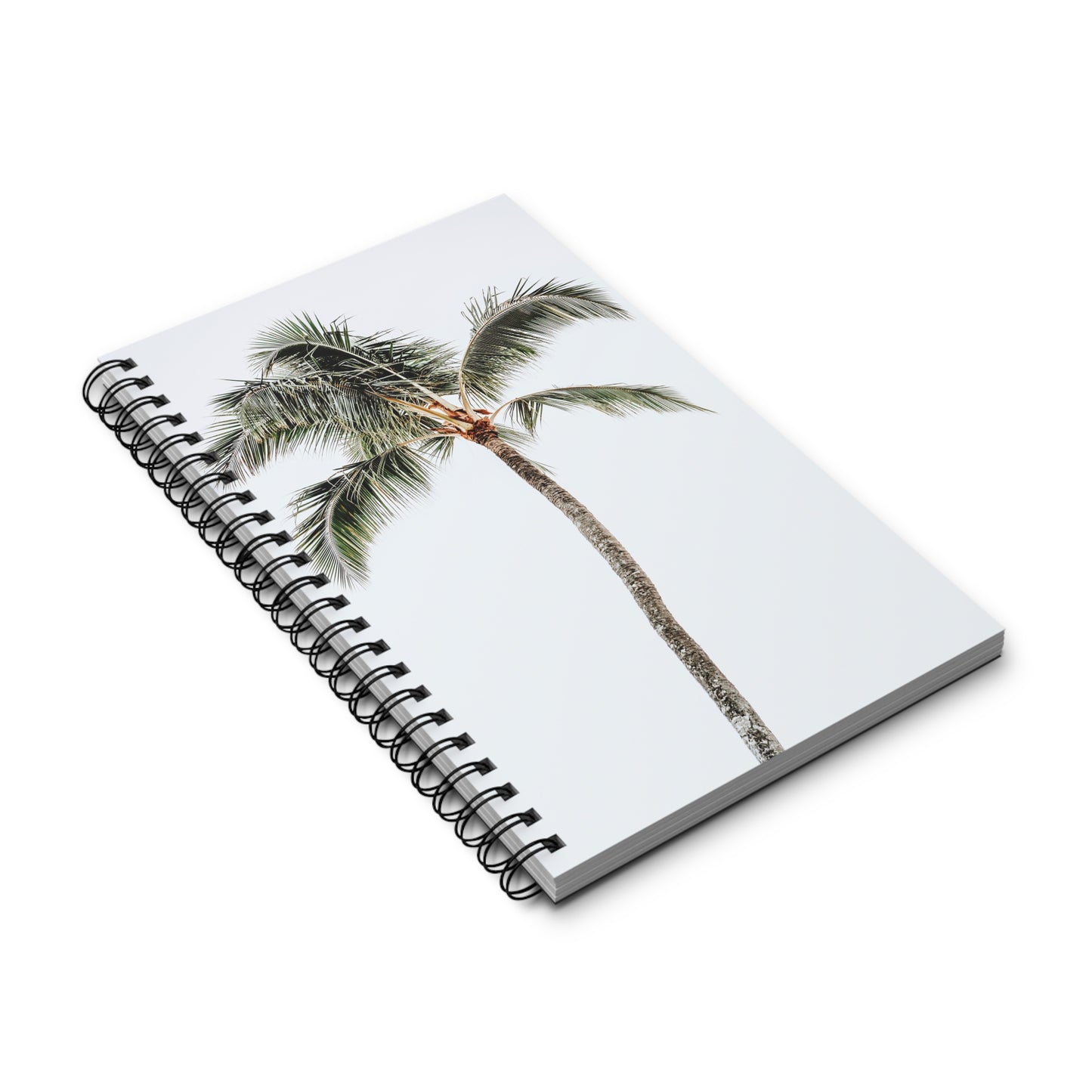 Palm Tree Spiral Notebook Tropical Travel Journal Beach Vacation Diary Island Lover Gift Coastal Writing Book Summer Desk Companion