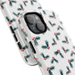 Holly Christmas Phone Case Gift For Sister Magnetic iPhone Cover Holiday Evergreen Pattern Tough Protective Accessory Winter Style Charm