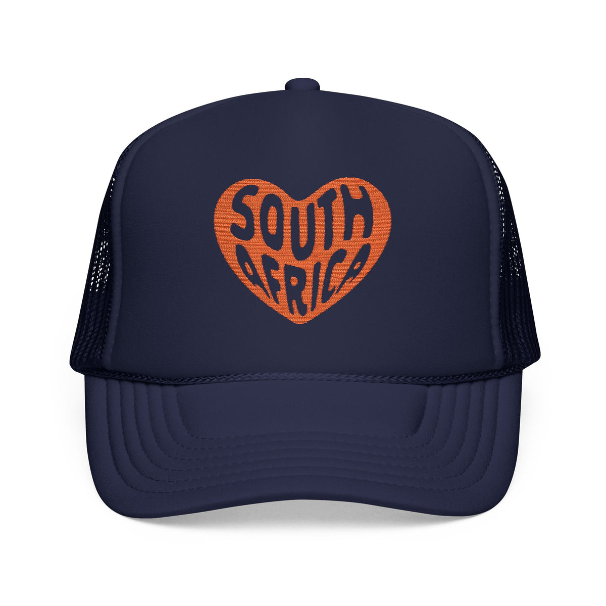 South Africa Embroidered Hat Gift For Travelers White Foam Mesh Cap Travel Embroidery Hat Africa Gift Summer Hat Unisex Streetwear Cap