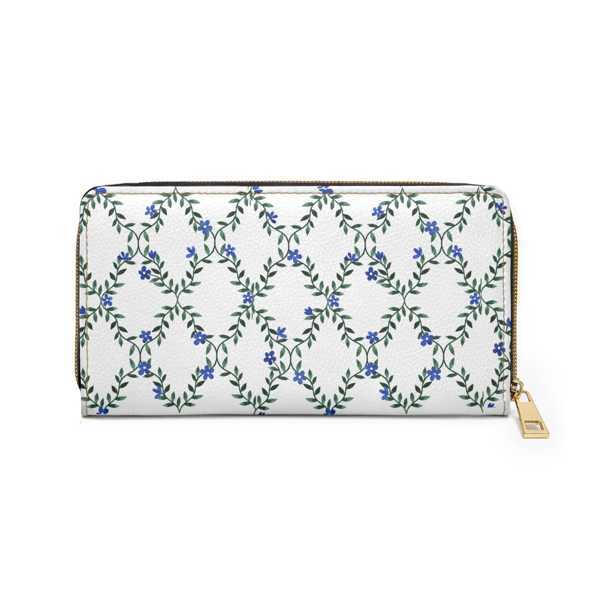 Floral Purse For Spring Fashion Blue Flower Wallet Gift For Wife Botanical Accessory For Friend Travel Organizer… – product image 3