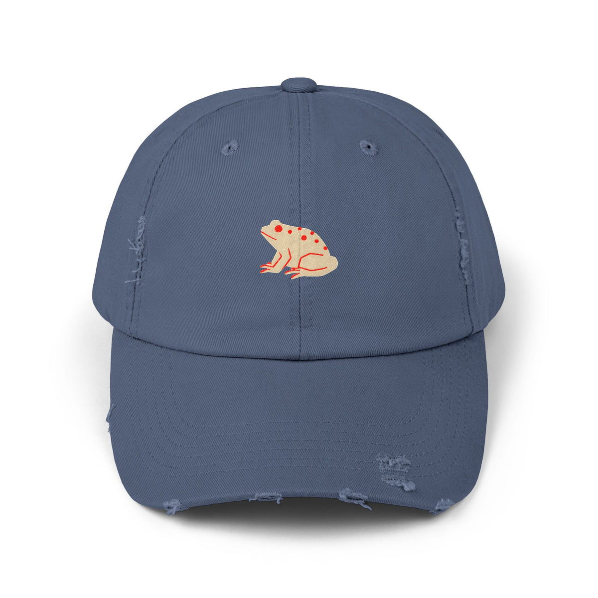 Frog Hat Gift For Frog Lover Retro Distressed Cap Vintage Frog Cap For Animal Lover Gift Vintage Casual Hat For Birthday Gift Outdoors