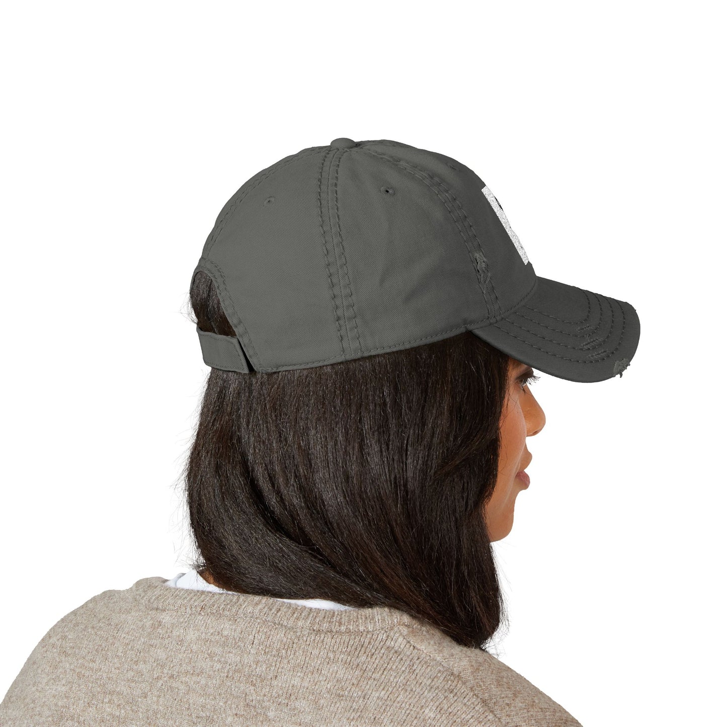 Minimalist Art Hat Gift For Him Her Distressed Dad Cap Casual Everyday Hat Streetwear Cap Travel Outfit Hat Birthday Gift For Hiker