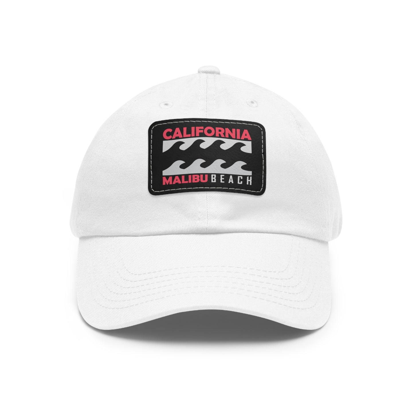Malibu Beach Hat California Cap For Surfers Gift Hat Leather Patch Cap Coastal Surf Style Hat Beach Vacation Cap Summer Travel Gift For Him