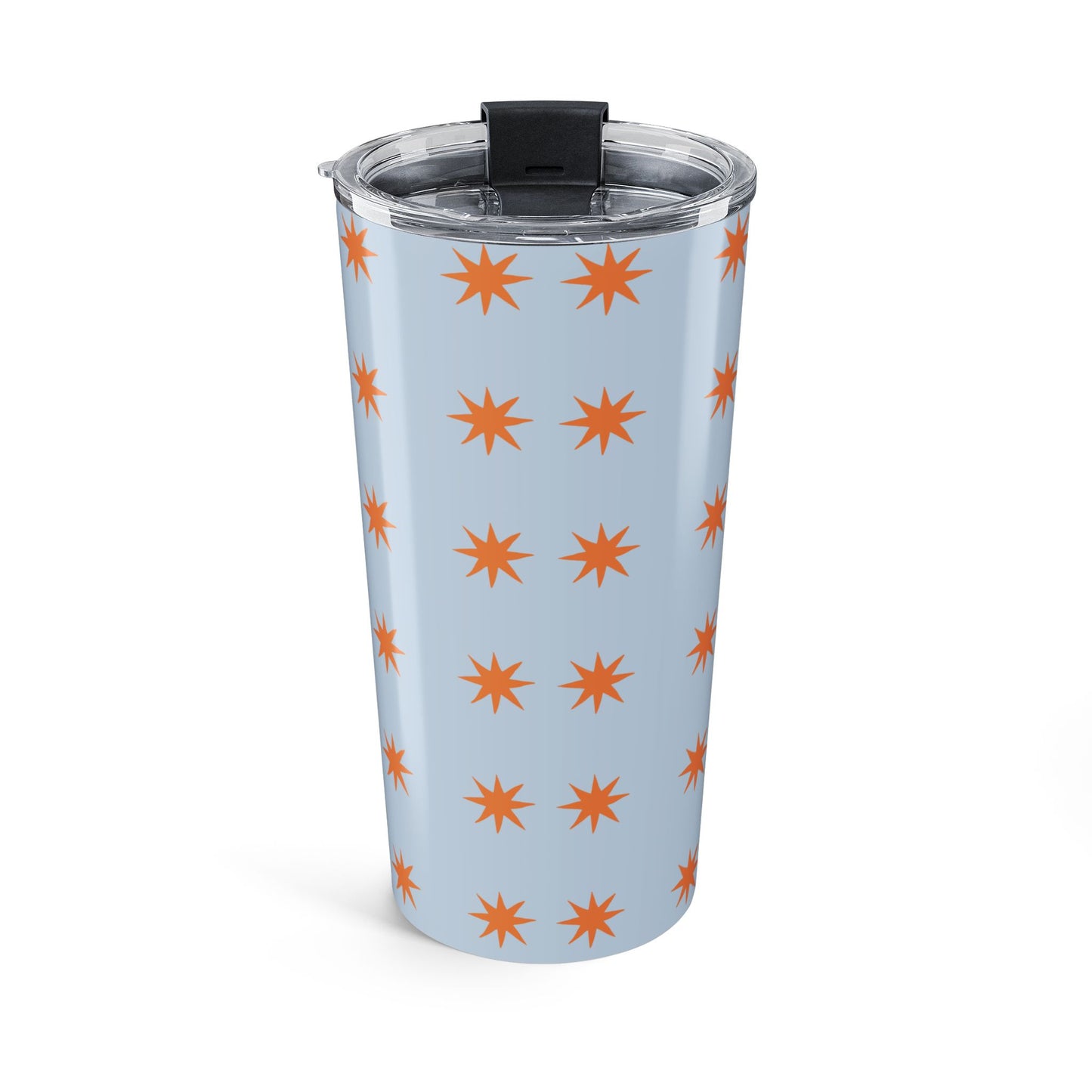 Tumbler Gift For Her Birthday Blue Star Pattern Tumbler Cup Stainless Steel Travel Mug Insulated Coffee Cup Cute Summer Drinkware Gift