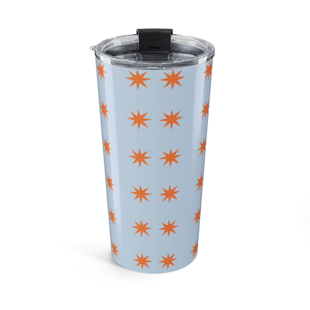 Tumbler Gift For Her Birthday Blue Star Pattern Tumbler Cup Stainless Steel Travel Mug Insulated Coffee Cup Cute Summer Drinkware Gift
