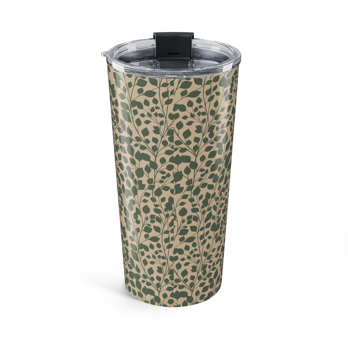 Botanical Tumbler For Plant Lover Gift Sage Green Travel Mug For Coffee Lover Leaf Print Insulated Cup For Teacher Gift Iced Coffee Cup Her