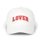 Lover Dad Cap White Red Baseball Hat For Summer Travel Beach Adjustable Snapback Gift For Boyfriend Trendy Casual Hat Outdoor Stylish Hat