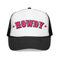 Embroidered Cowgirl Hat Howdy Trucker Hat Gift For Her Pink Western Foam Cap Gift For Cowgirl Friend Hat For Beach Goers Gift For Summer Hat