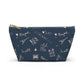 Paris Travel Accessory Pouch For Her Cute Makeup Bag Insert Navy Toiletry Organizer Parisian Decor Chic Pencil Case Present For Teen Girl