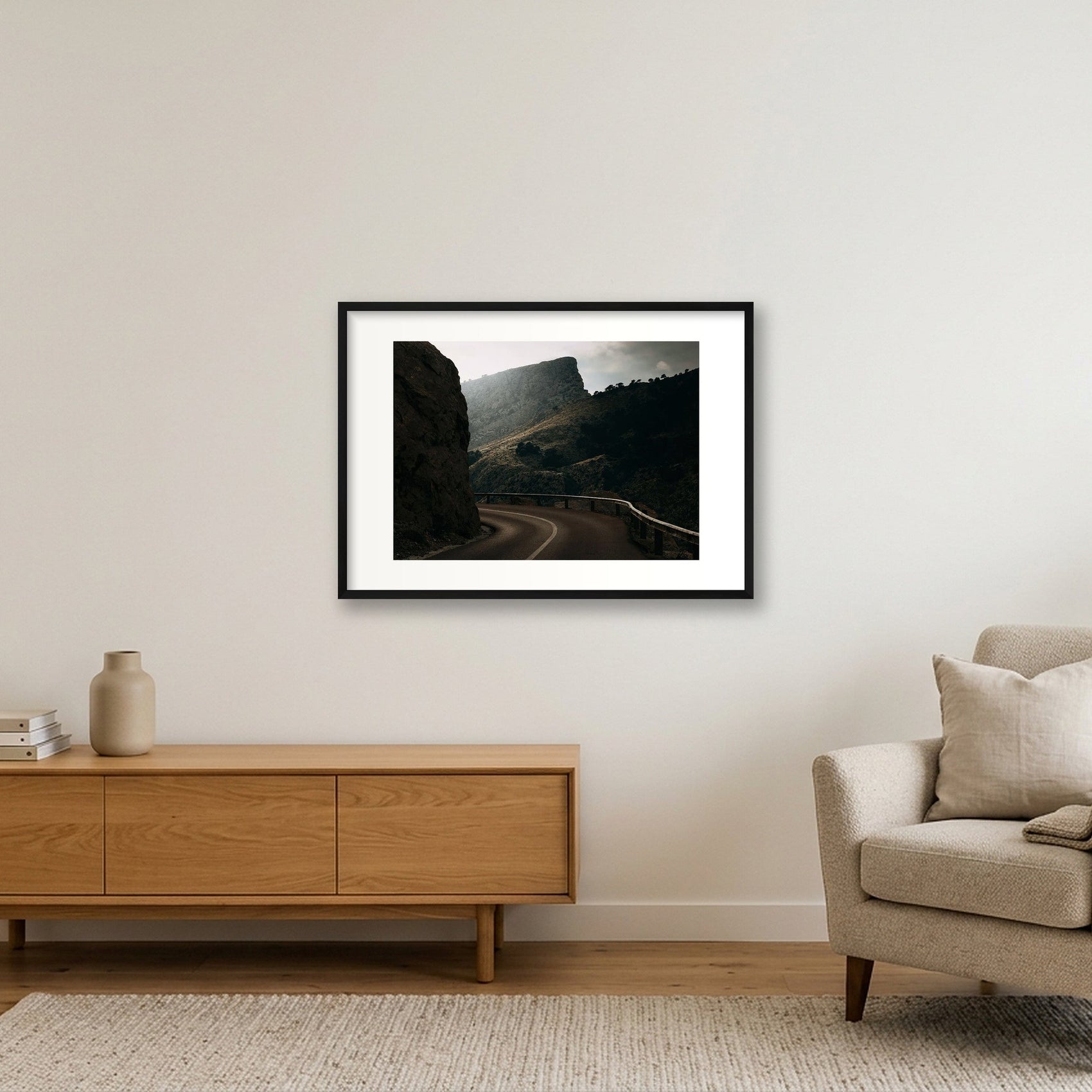 1394 — 84×59cm, 33×23" Black Frame