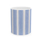 Coastal Stripe Coffee Mug for Beach House Kitchens Nautical Tea Cup Ocean Inspired Gift Blue Summer Coffee Lover Mug Mediterranean Mug Italy