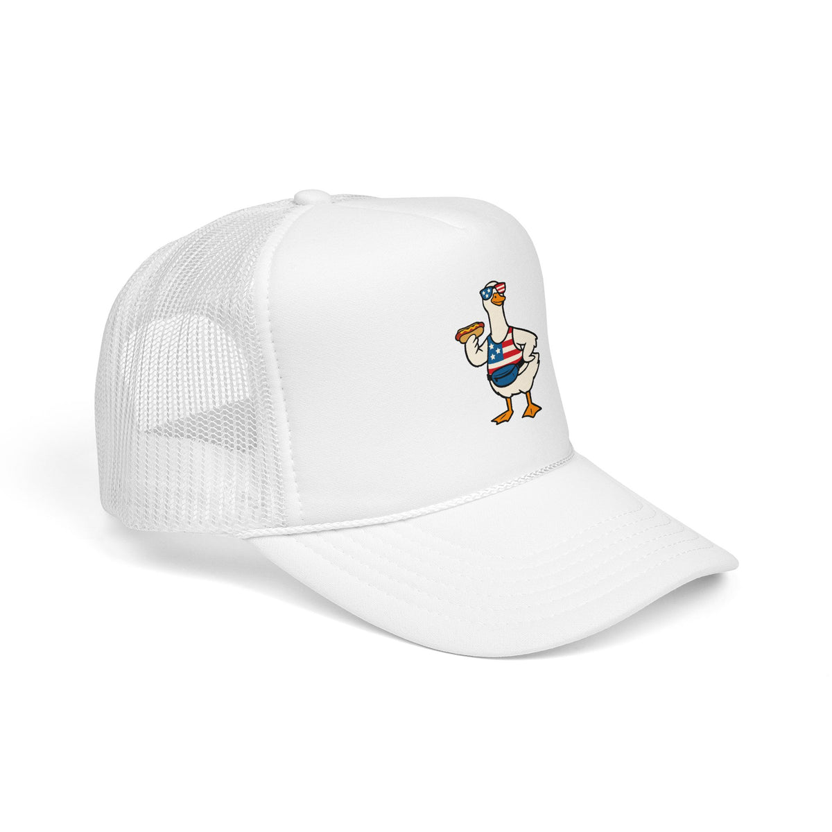 4th of July Silly Goose Trucker Hat Independence Day BBQ Gift For Goose Lover Cap Memorial Day Funny Americana Beach Festival Style USA Cap