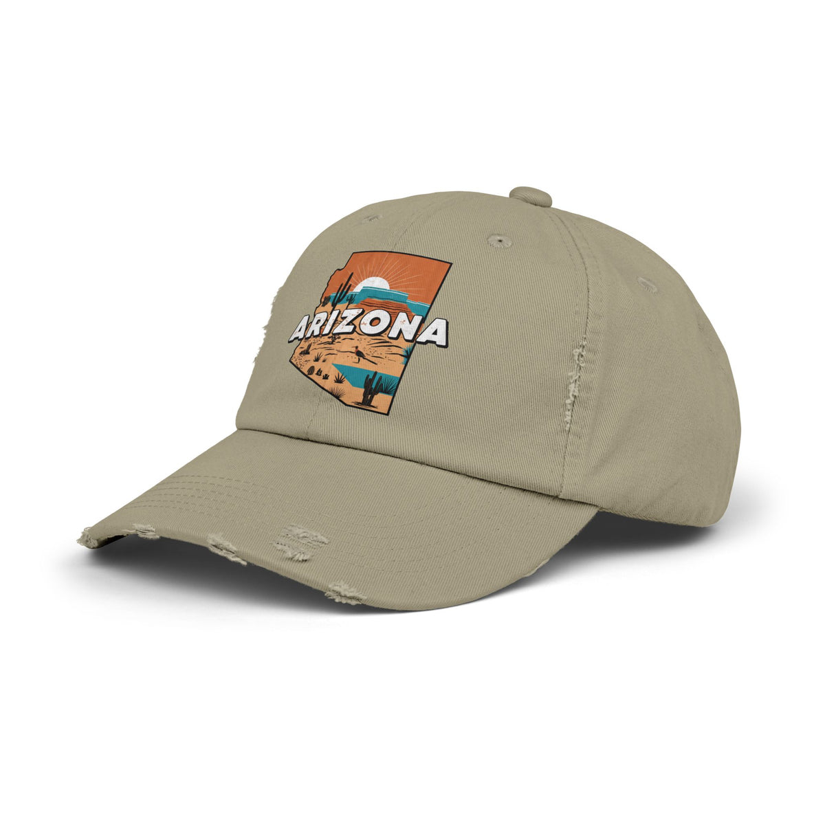 Arizona Desert Dad Hat Distressed Travel Cap Vintage Southwest Aesthetic Outdoor Adventure Hat Road Trip Style Casual Everyday Wear Gift